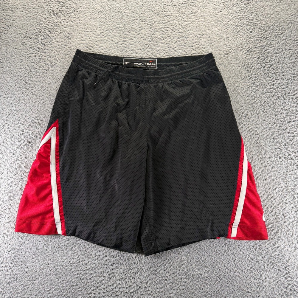 Nike Shorts Men XL Black Polyester Athletic Activewear Basketball Sports Running